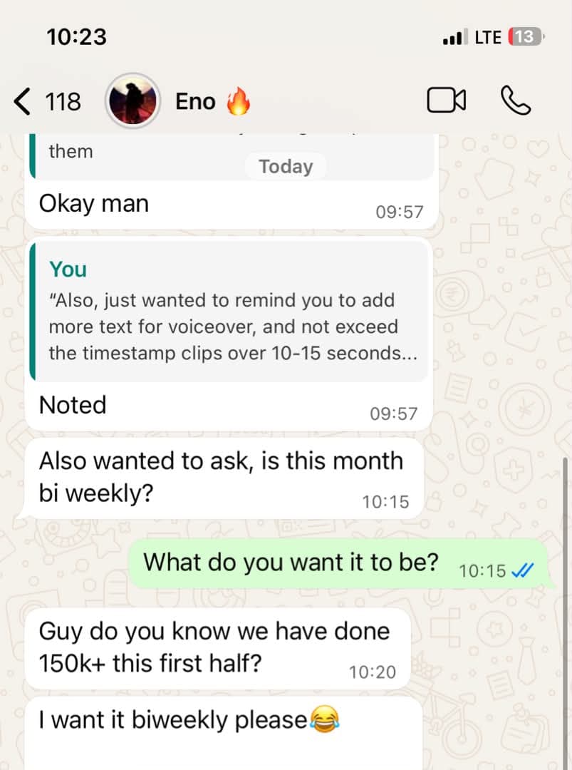 Student testimonial screenshot: ₦150k earned in two weeks